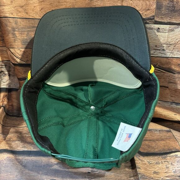 Vintage John Deere Dealer Hat Cap Green Snapback Thompson Implement Olton TX USA - Picture 5 of 7